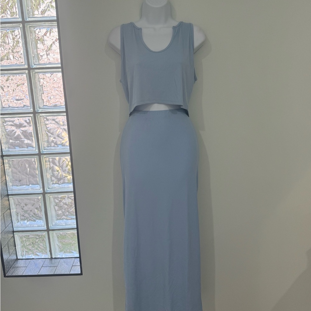 2-fer tank and midi skirt